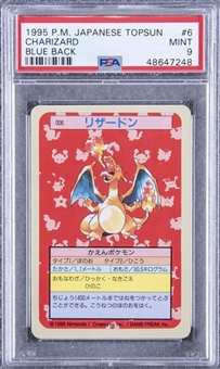 1995 Pokemon Japanese Topsun #6 Charizard, Blue Back – PSA MINT 9